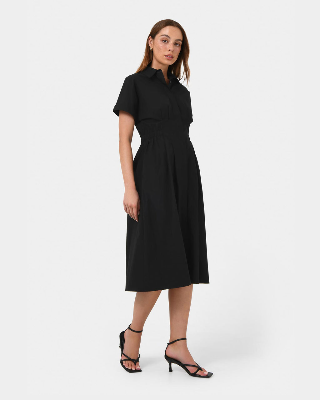 Zara Panel Midi Shirt Dress