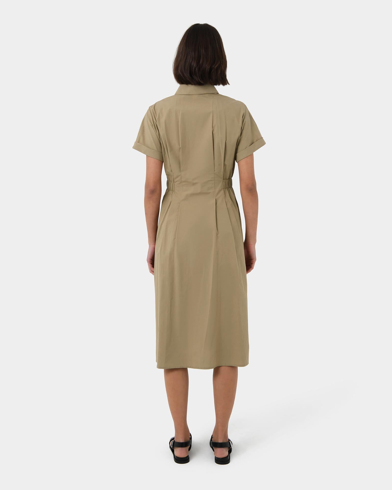 Zara Panel Midi Shirt Dress