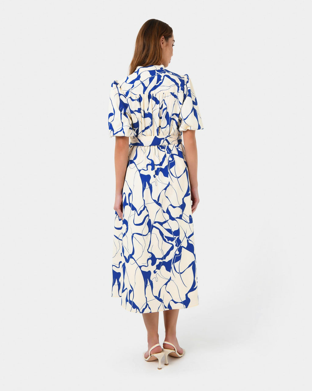 Jayleen Puff Sleeve Tie Dress