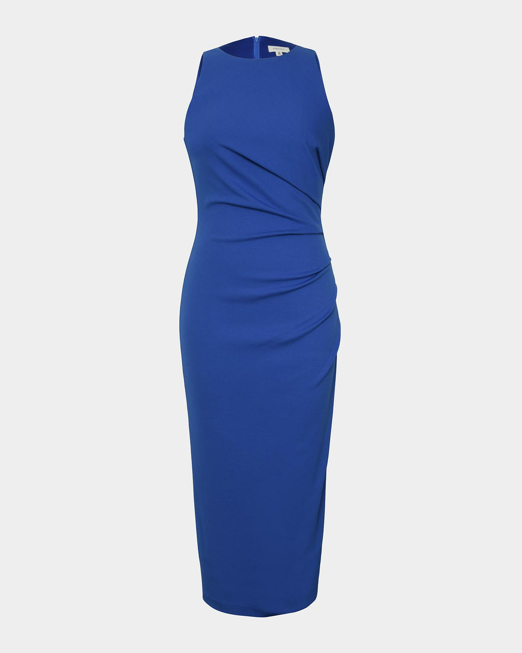 Leah Side Ruched Midi Dress