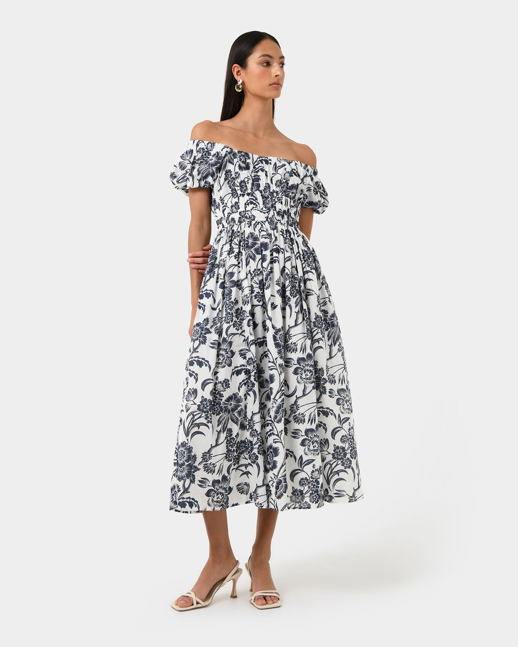 Pearl Floral Cotton Dress