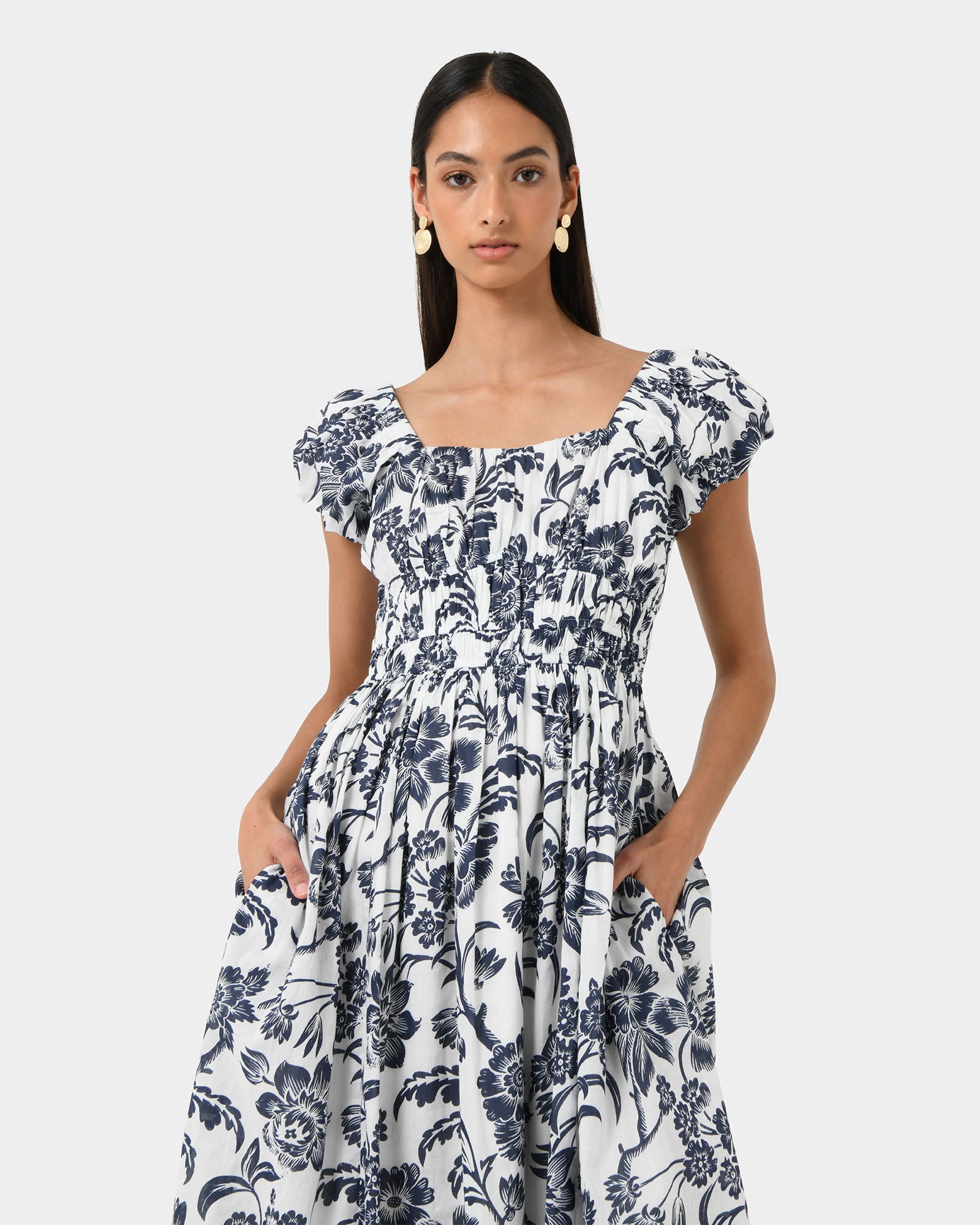 Pearl Floral Cotton Dress