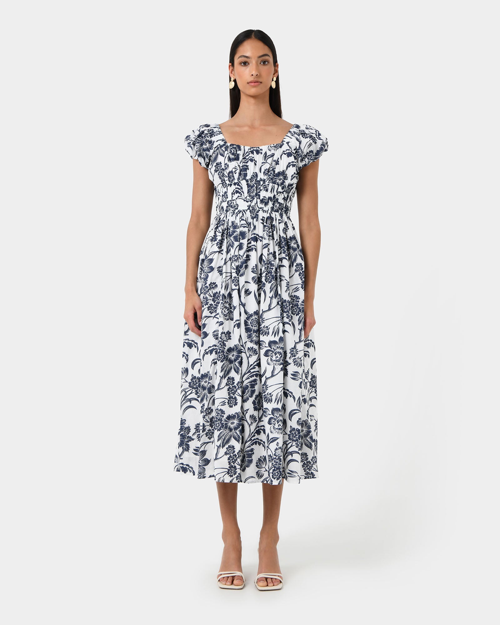 Pearl Floral Cotton Dress