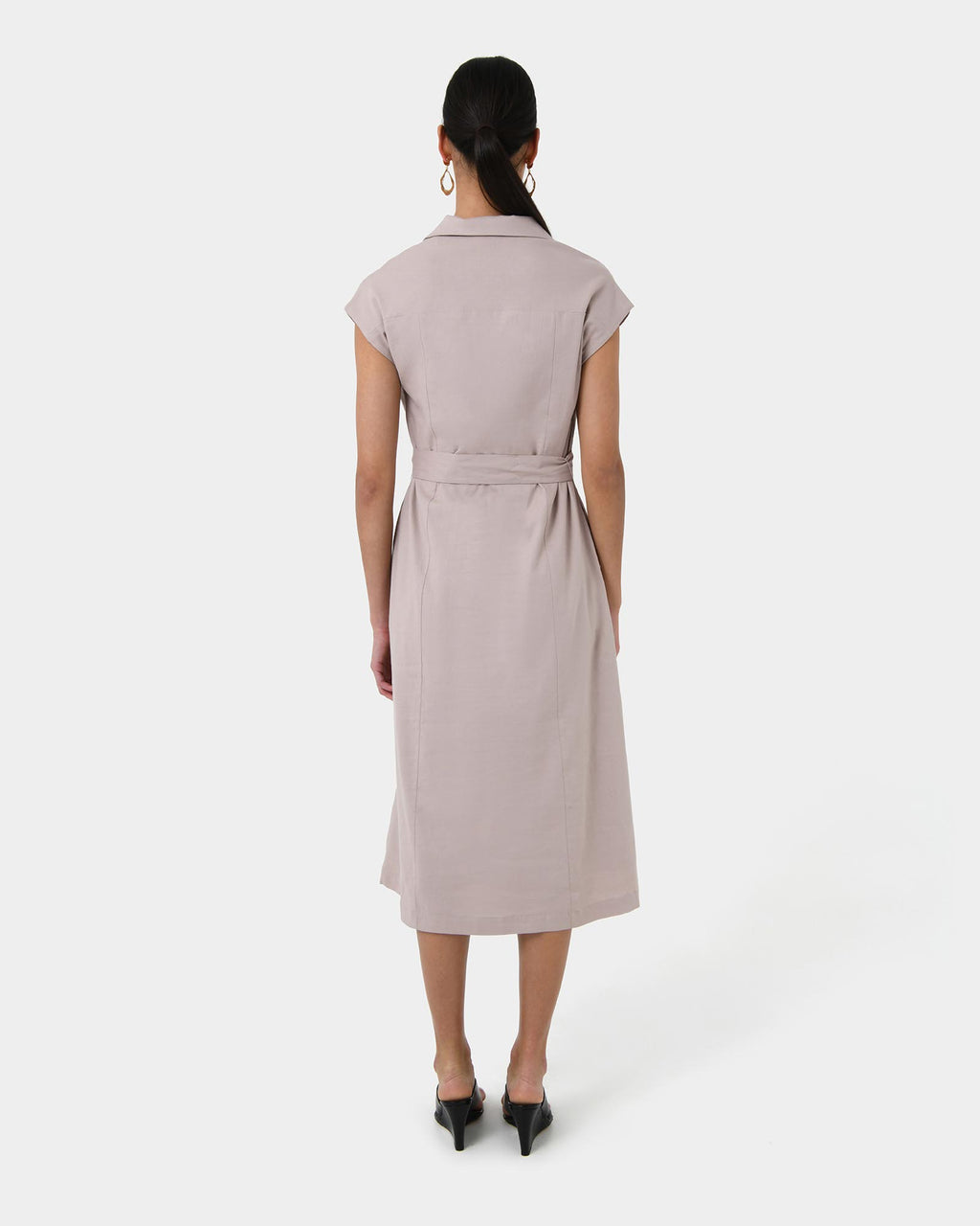 Kade V-neck Linen Dress
