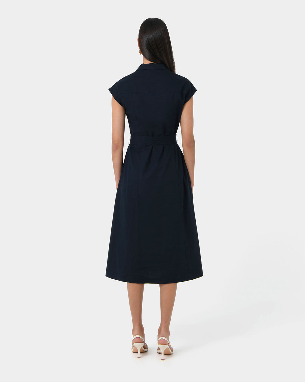 Kade V-neck Linen Dress