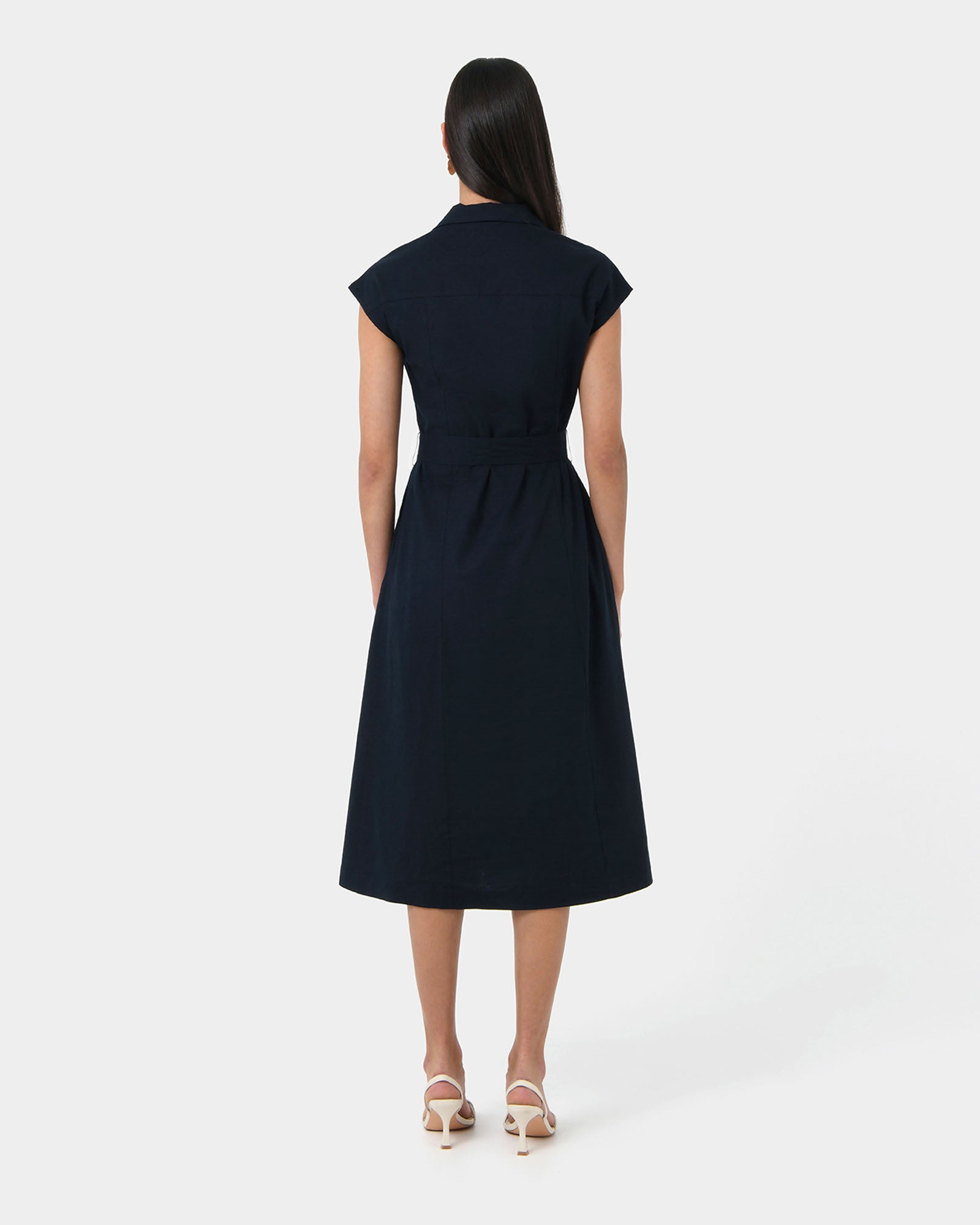 Kade V-neck Linen Dress