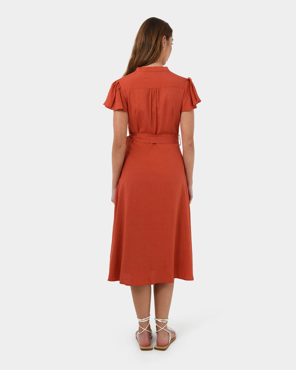 Anne Linen Midi Dress