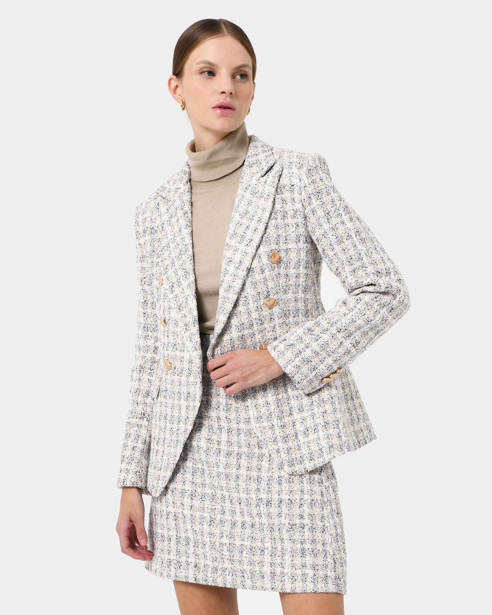 Amal Tweed Blazer