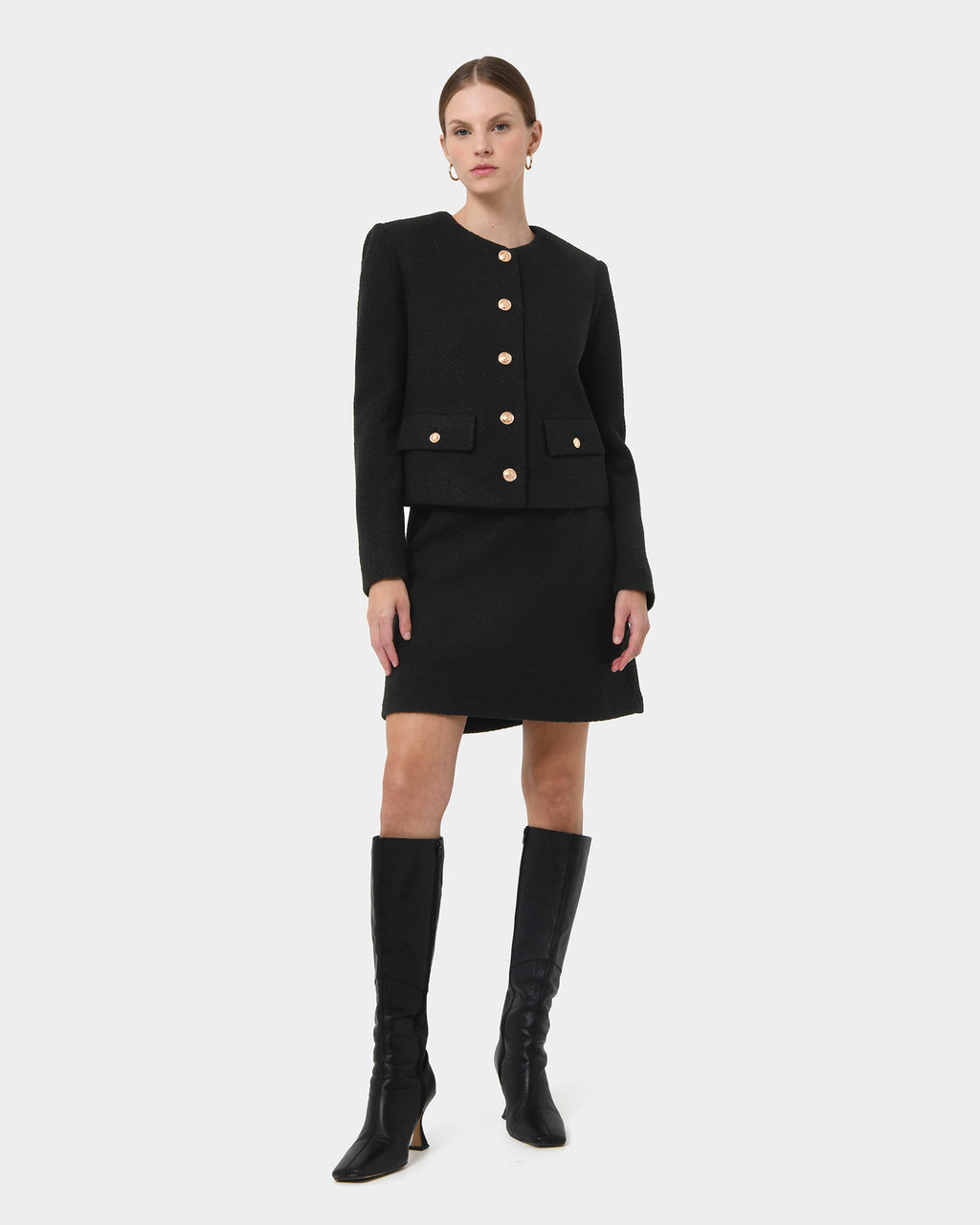 Zahra Boucle Yarn Jacket