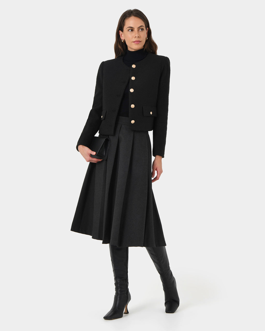 Zahra Boucle Yarn Jacket