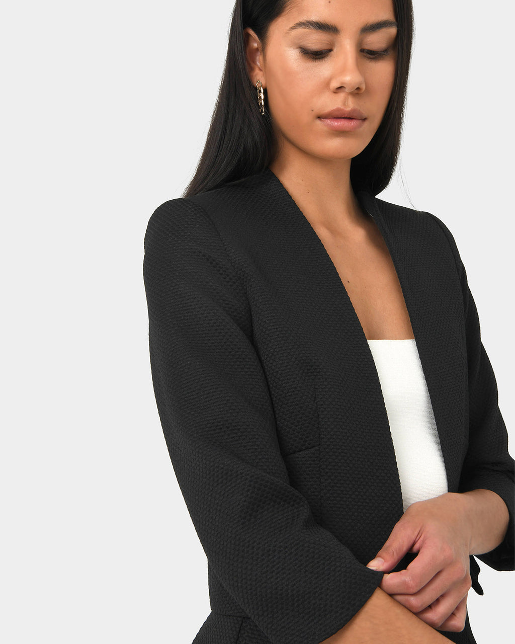 Harriet Jacquard Crop Jacket