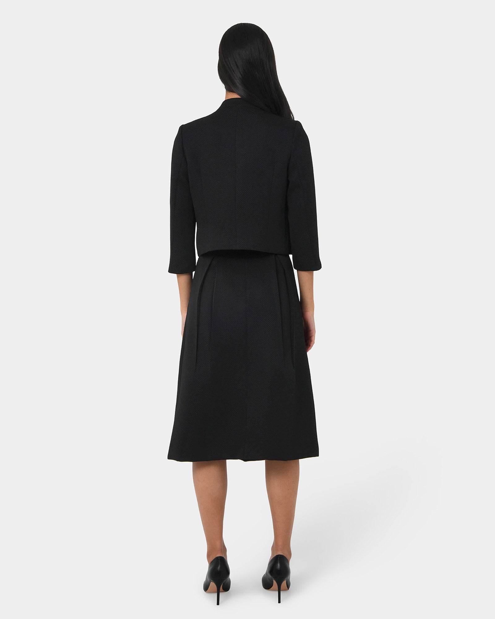 Harriet Jacquard Crop Jacket
