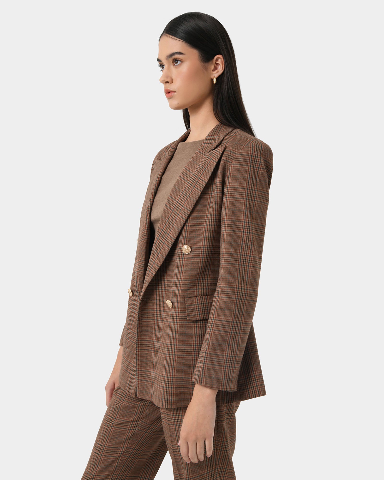 Harlowe Check Blazer