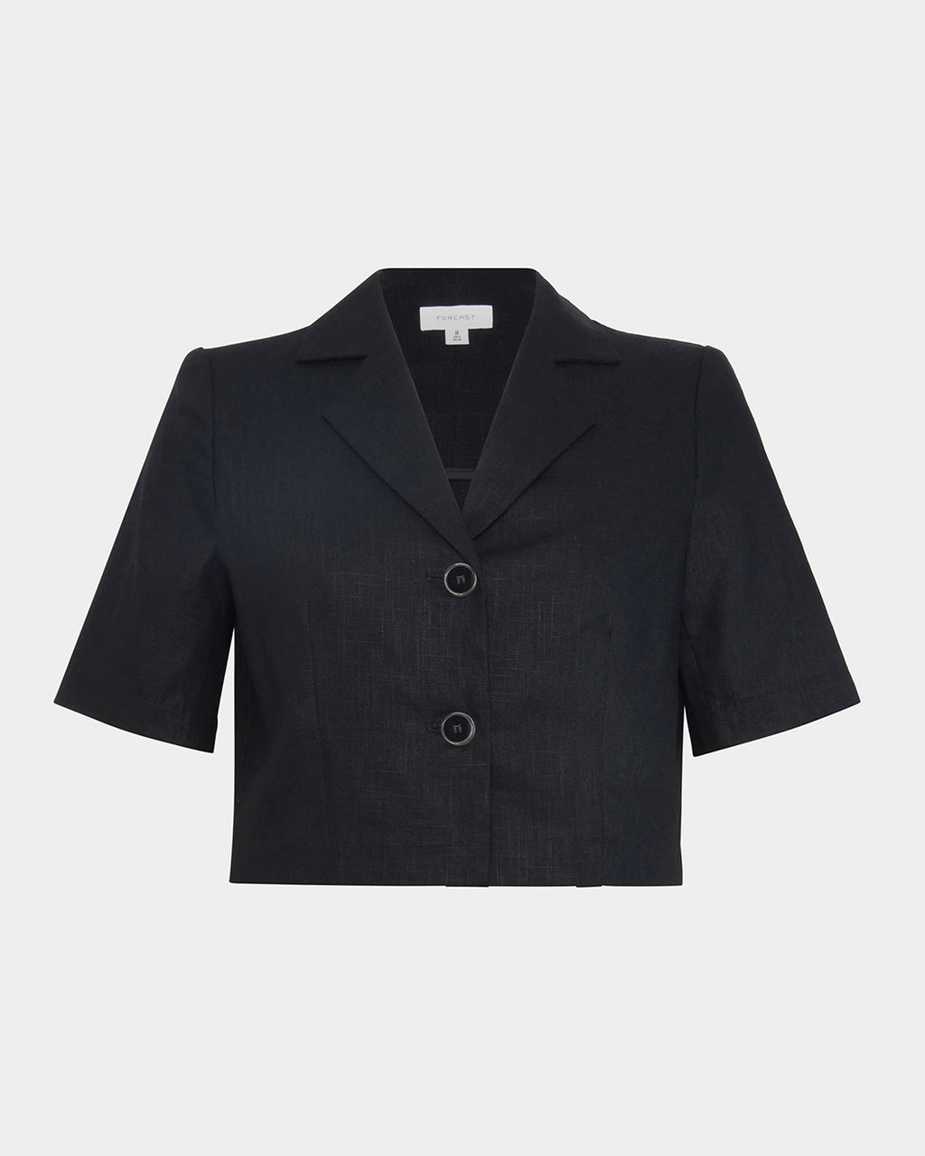 Valeria Cropped Linen Jacket