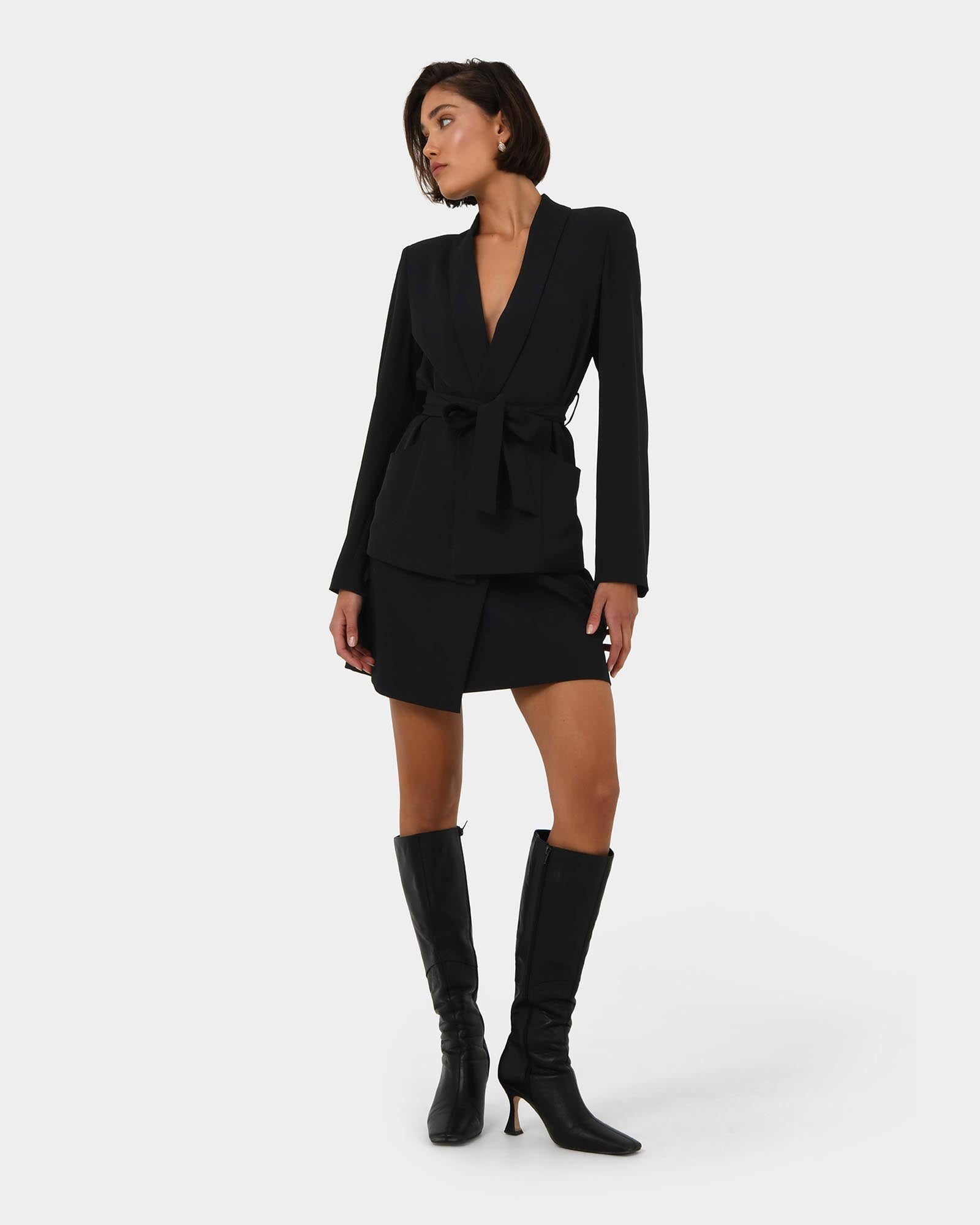 Rain Belted Blazer