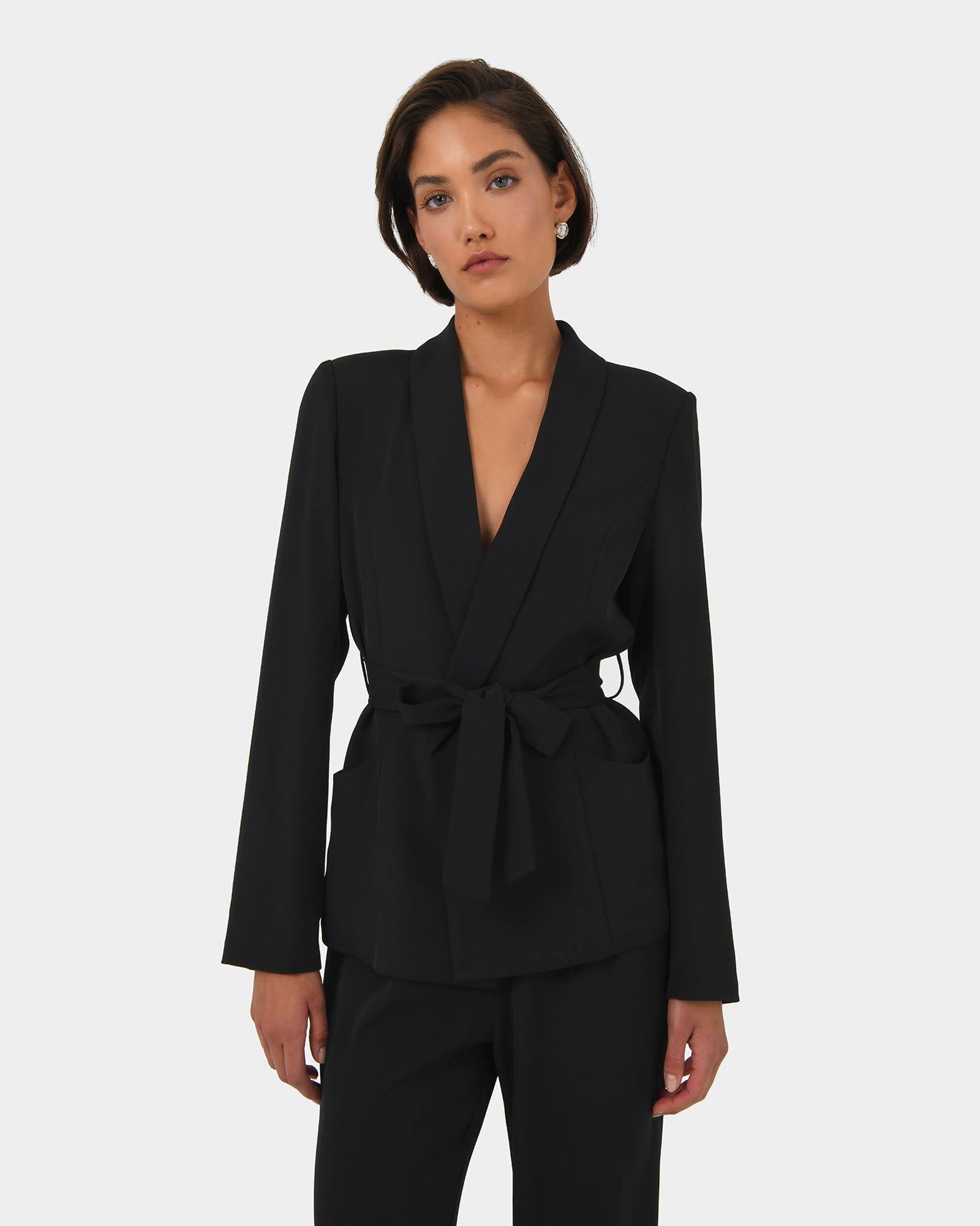 Rain Belted Blazer