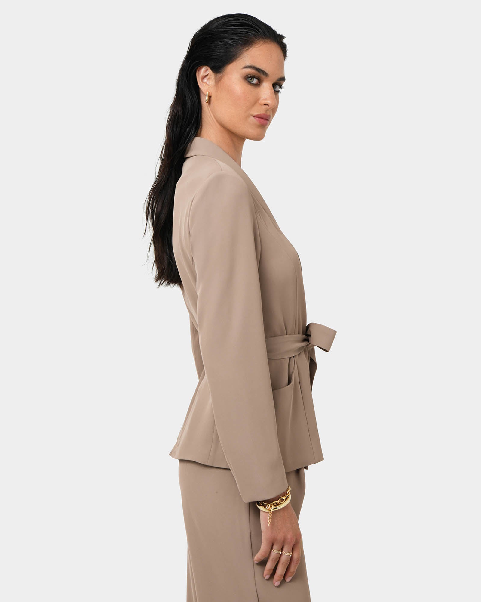 Rain Belted Blazer