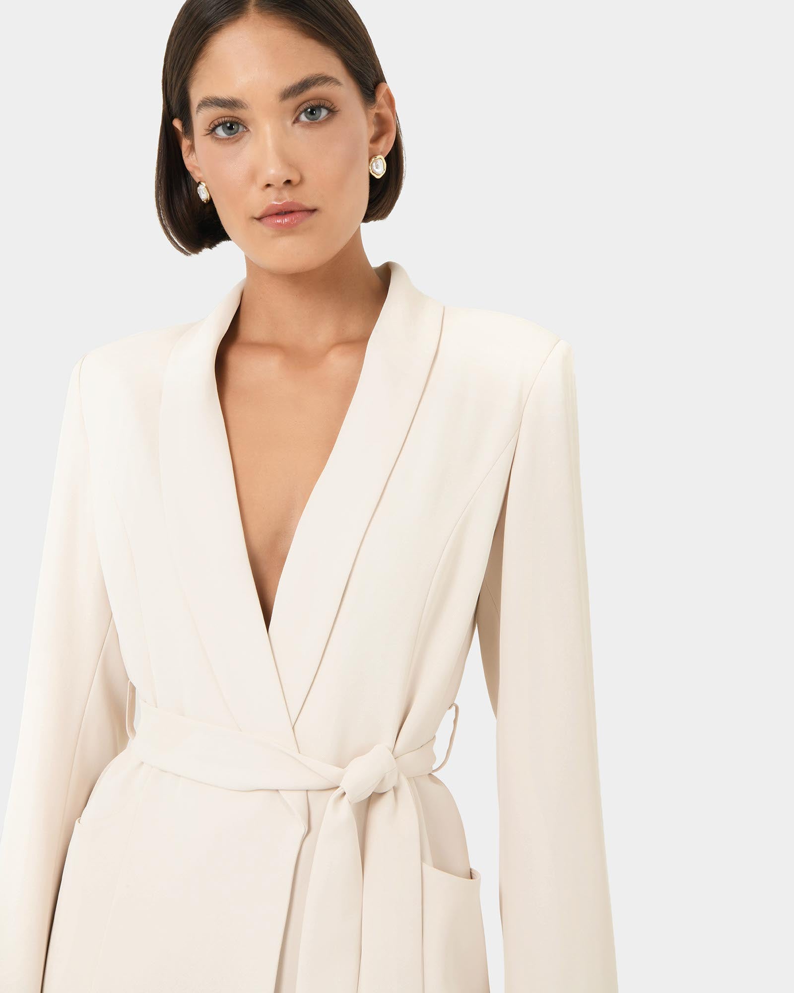 Rain Belted Blazer