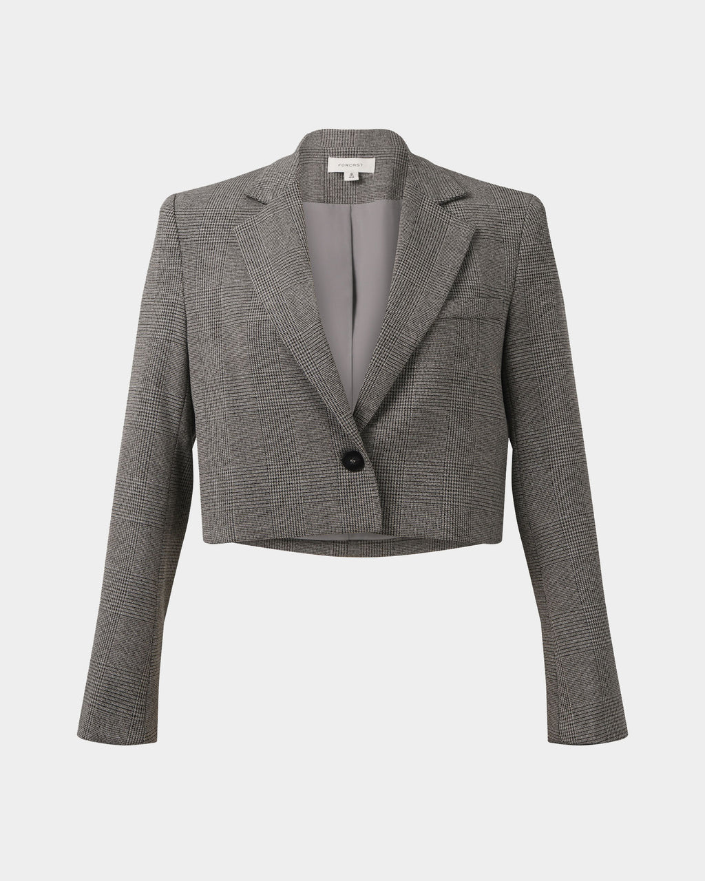 Kai Checked Crop Blazer
