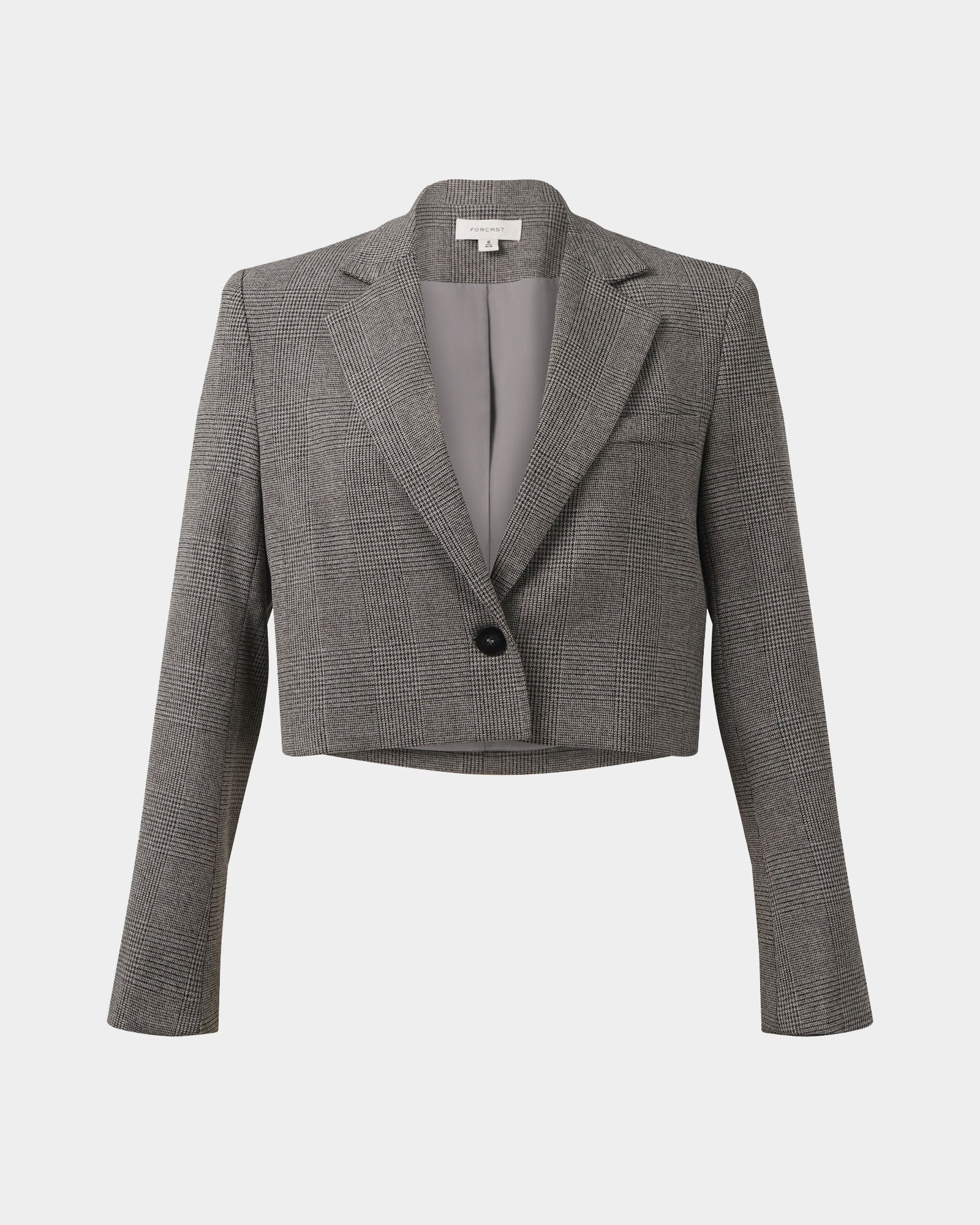 Kai Checked Crop Blazer