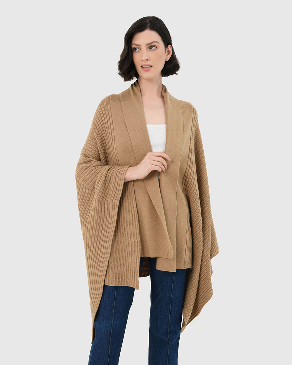 Braelyn Knit Shawl Cape