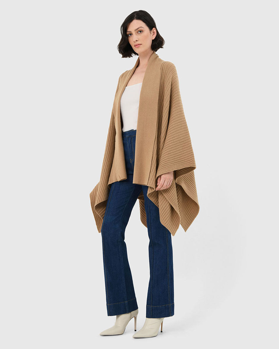 Braelyn Knit Shawl Cape
