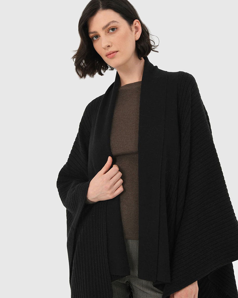 Braelyn Knit Shawl Cape