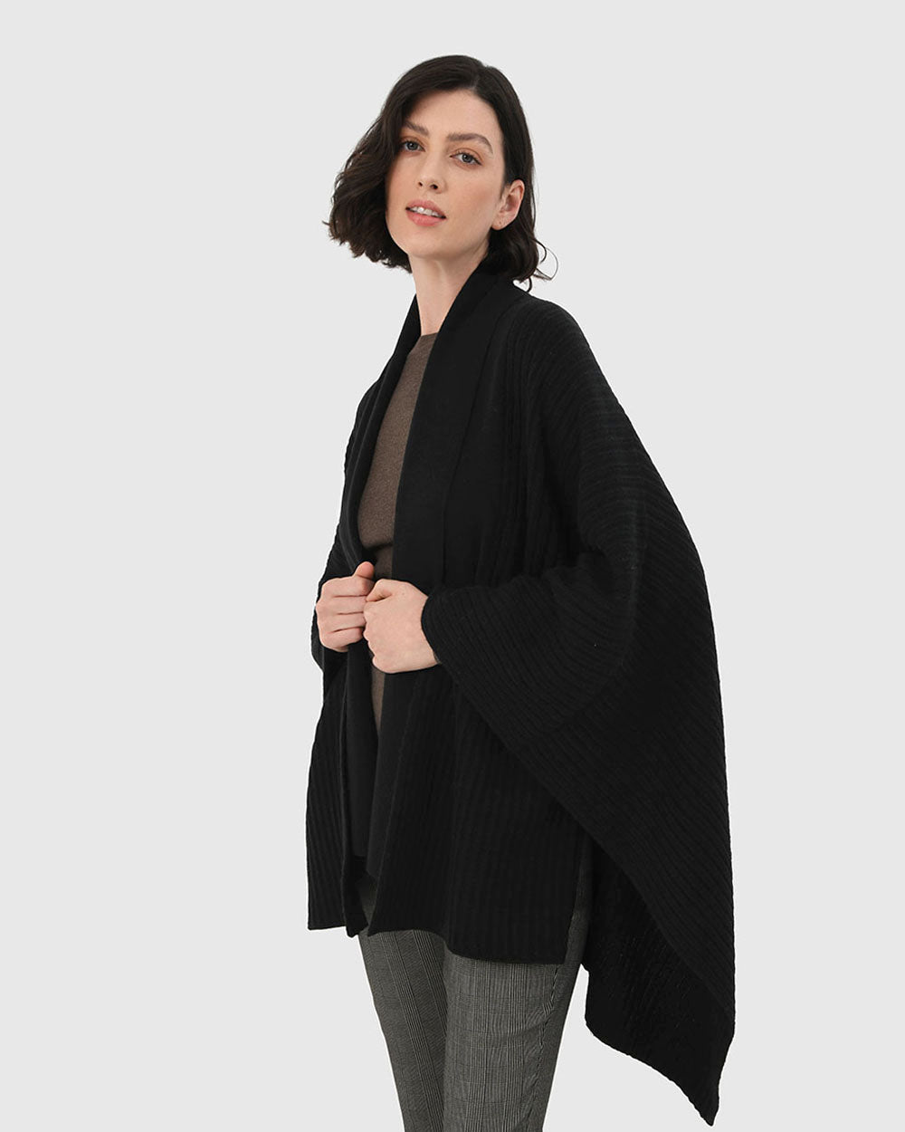 Braelyn Knit Shawl Cape