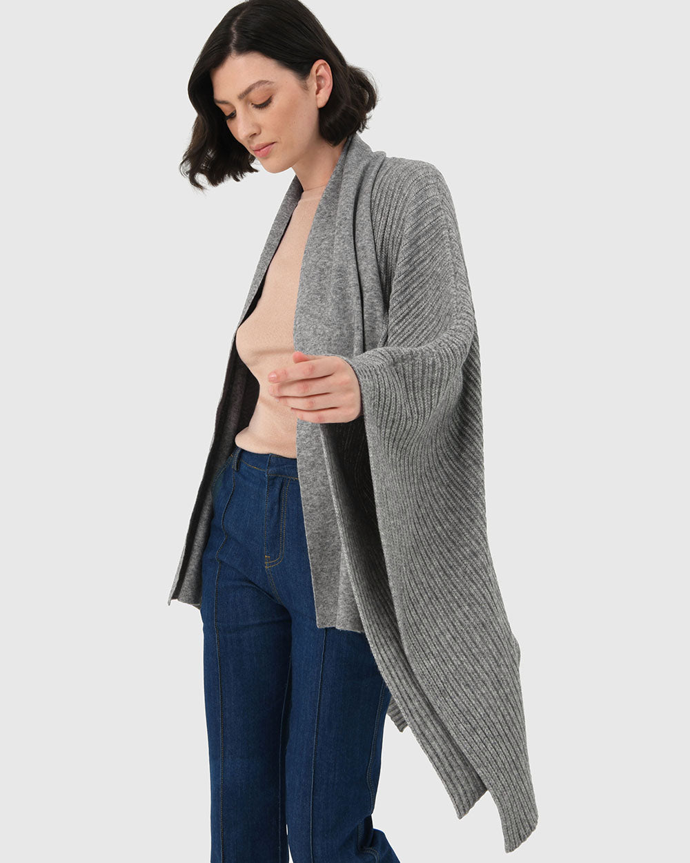 Braelyn Knit Shawl Cape