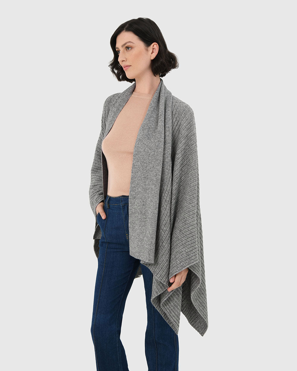 Braelyn Knit Shawl Cape