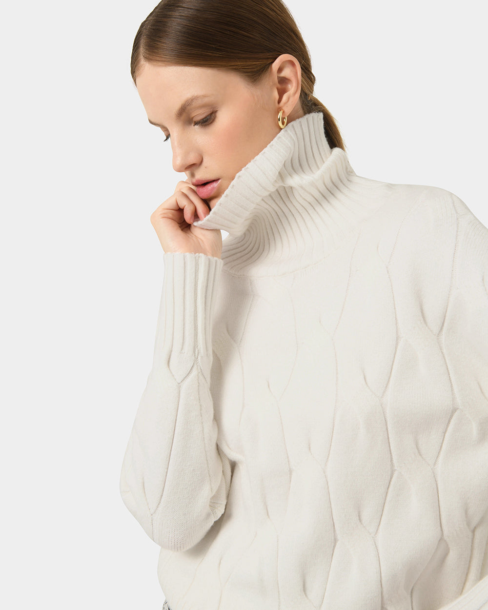 Karma Cable Roll Neck Jumper