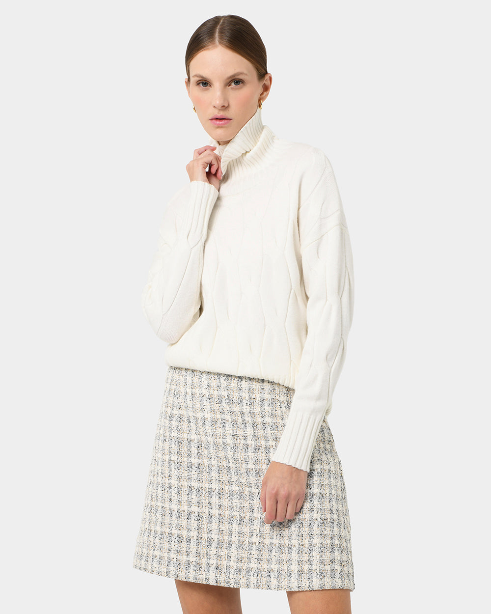 Karma Cable Roll Neck Jumper