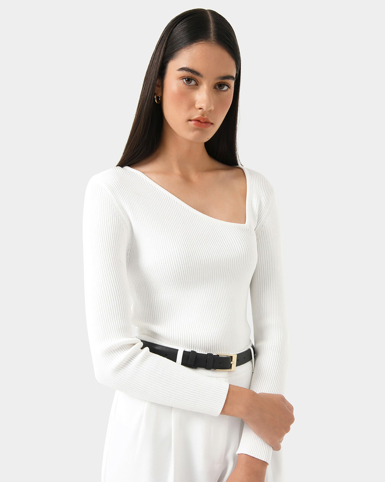 Egypt Assymetric Knit Top