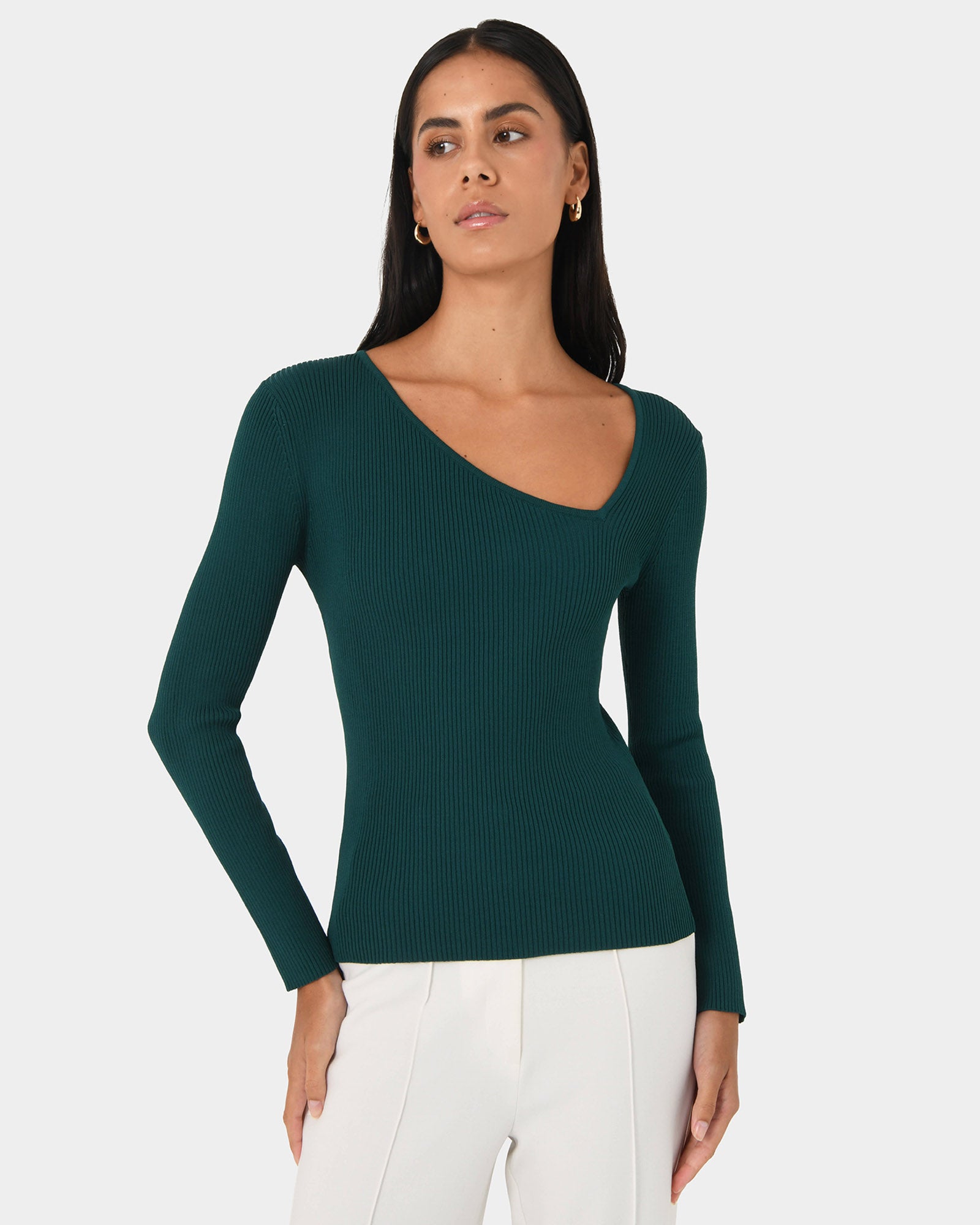 Egypt Assymetric Knit Top