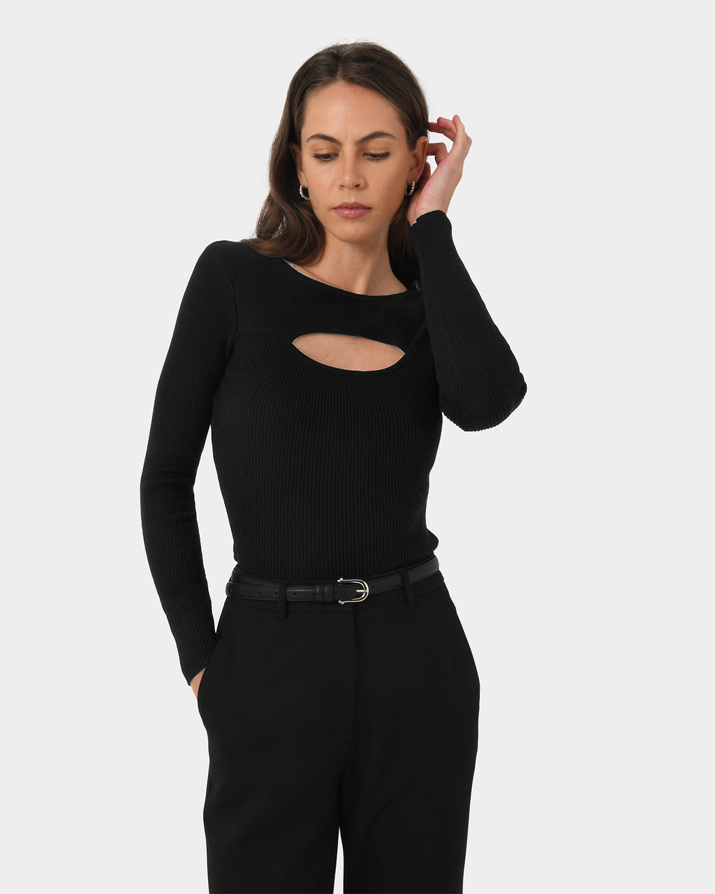 Maryam Cut Out Knit Top