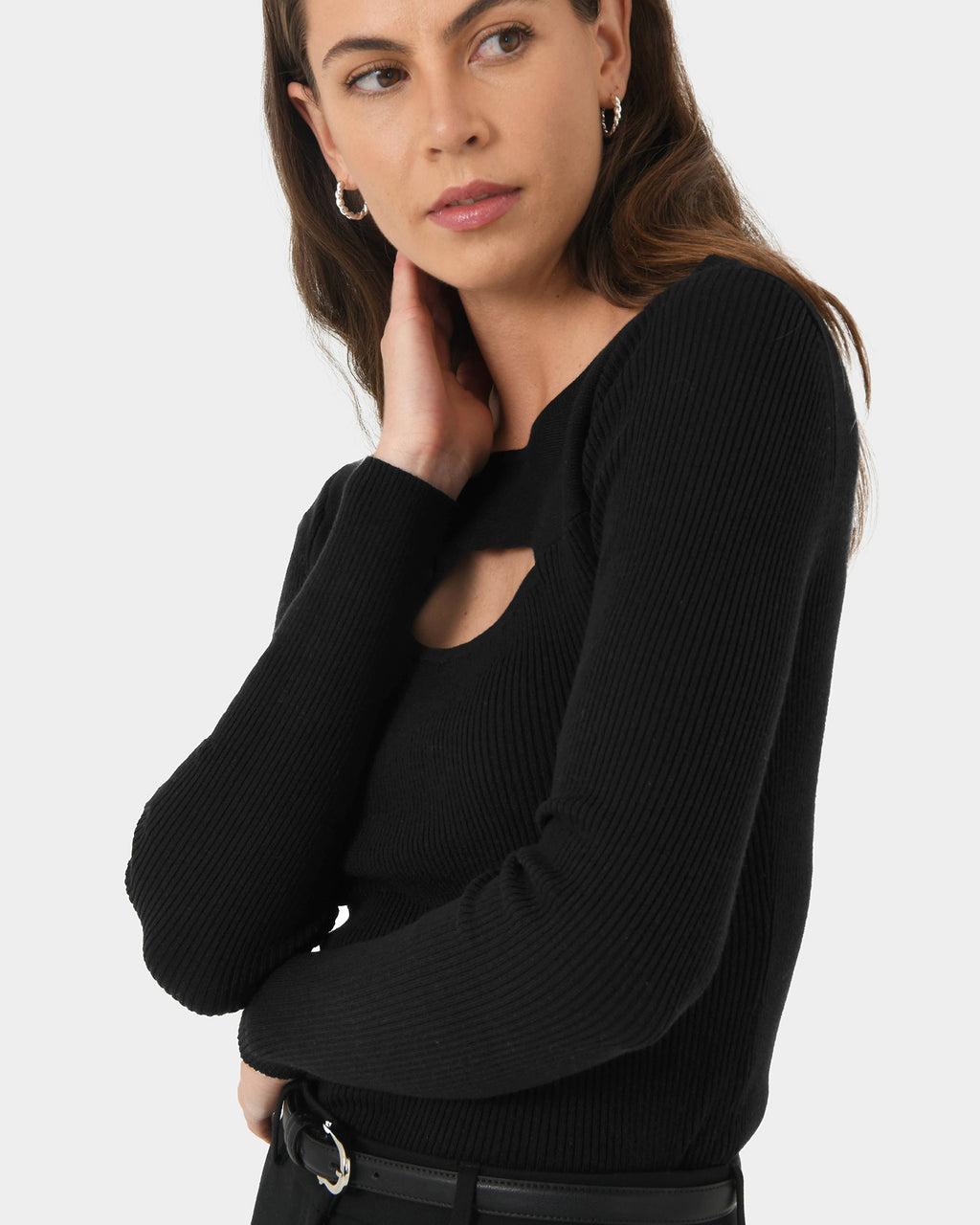 Maryam Cut Out Knit Top