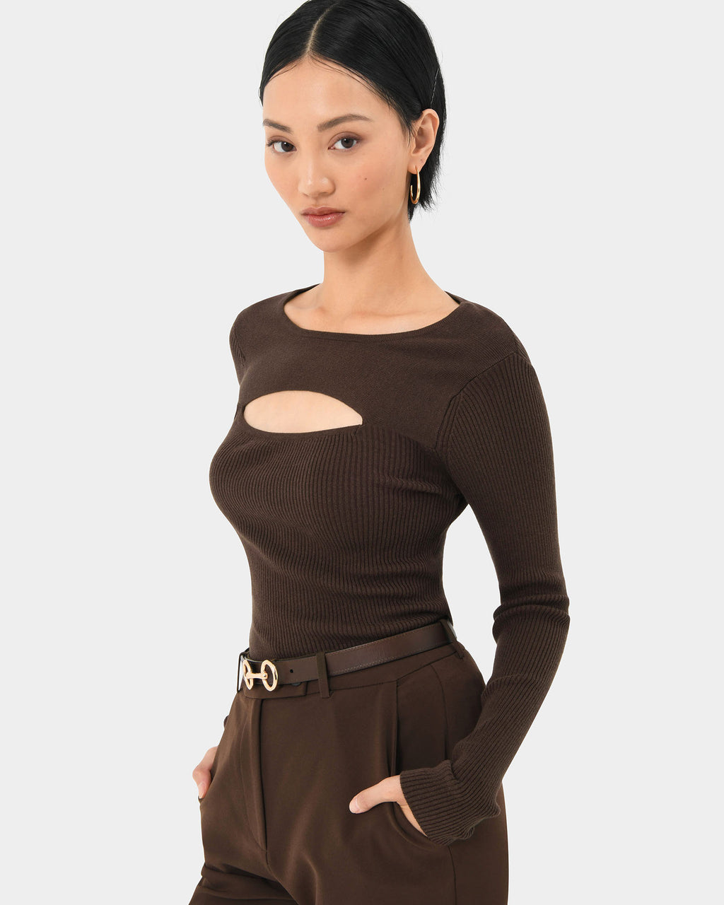 Maryam Cut Out Knit Top