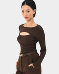 Maryam Cut Out Knit Top