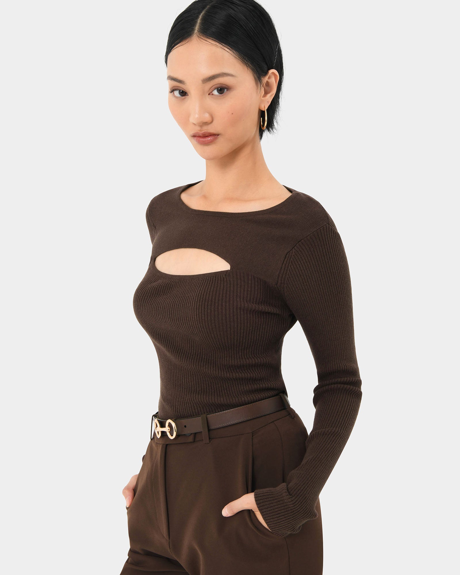 Maryam Cut Out Knit Top