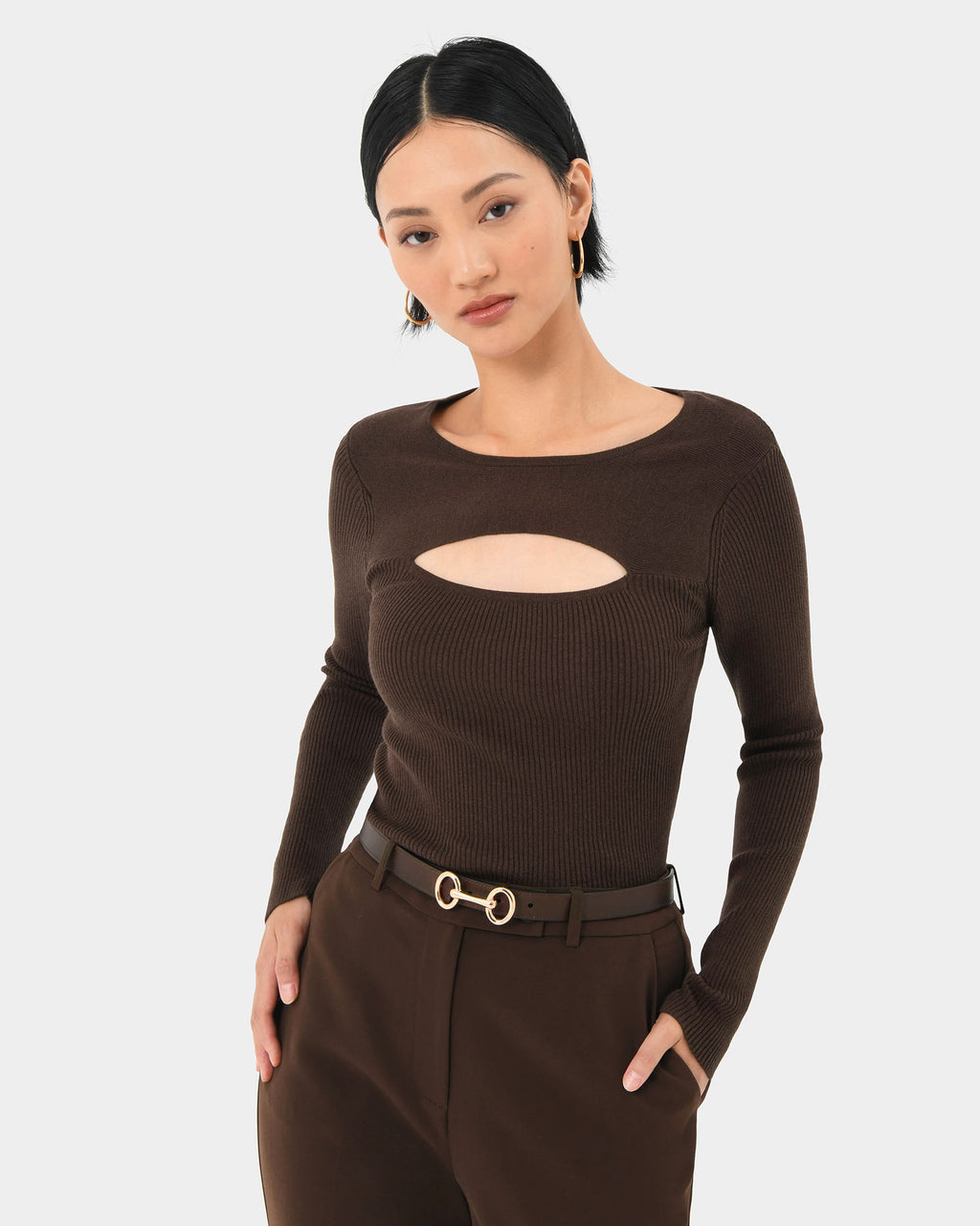 Maryam Cut Out Knit Top