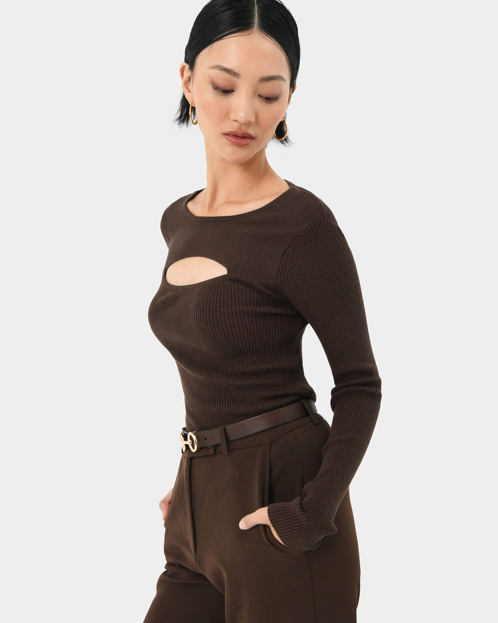 Maryam Cut Out Knit Top