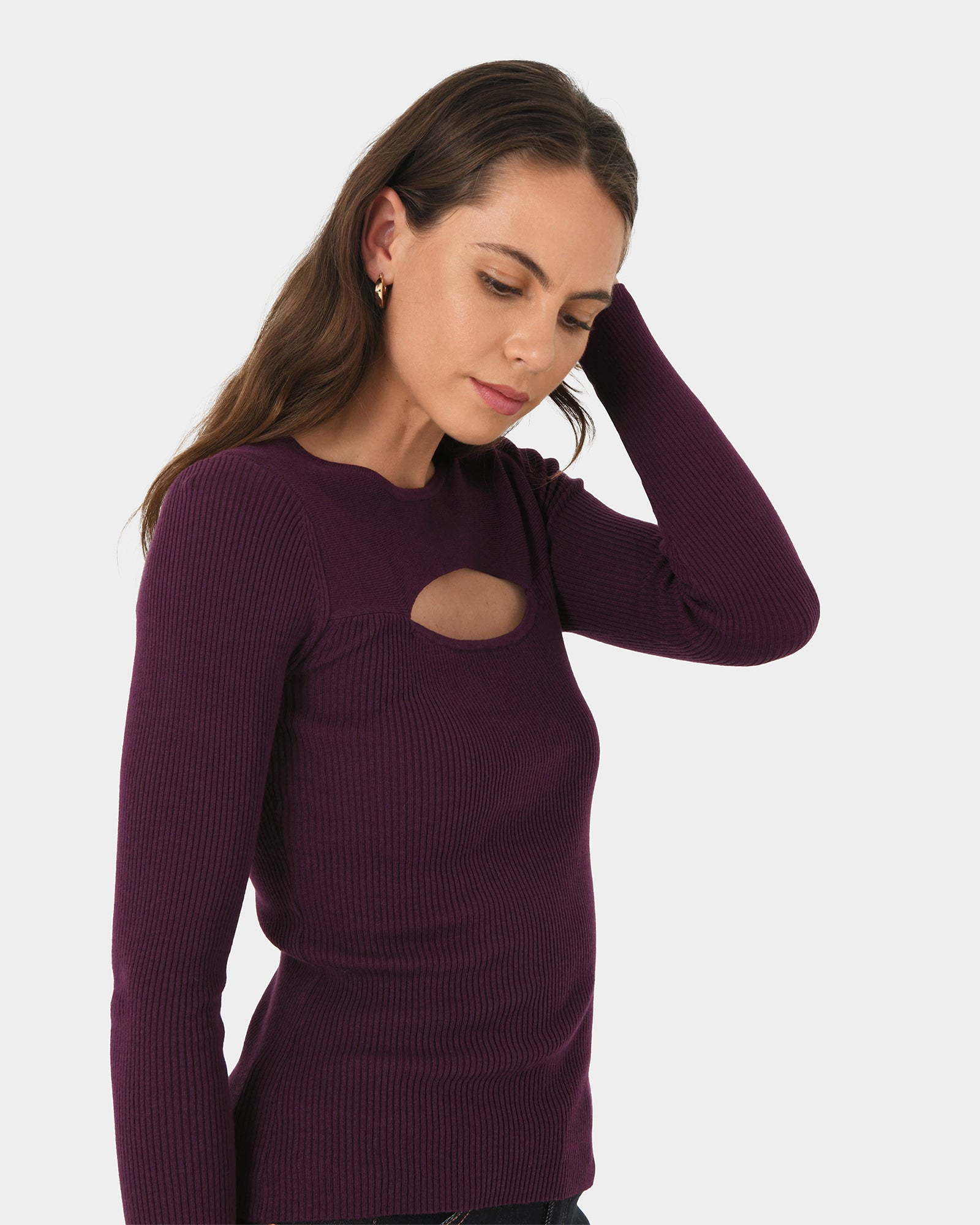 Maryam Cut Out Knit Top