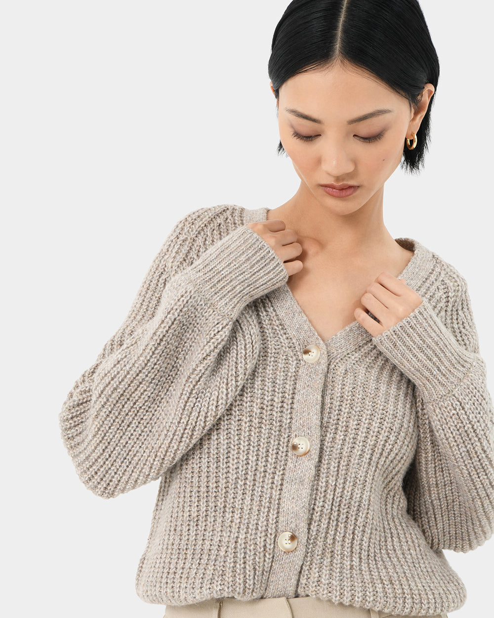 Dream Buttoned Knit Cardigan