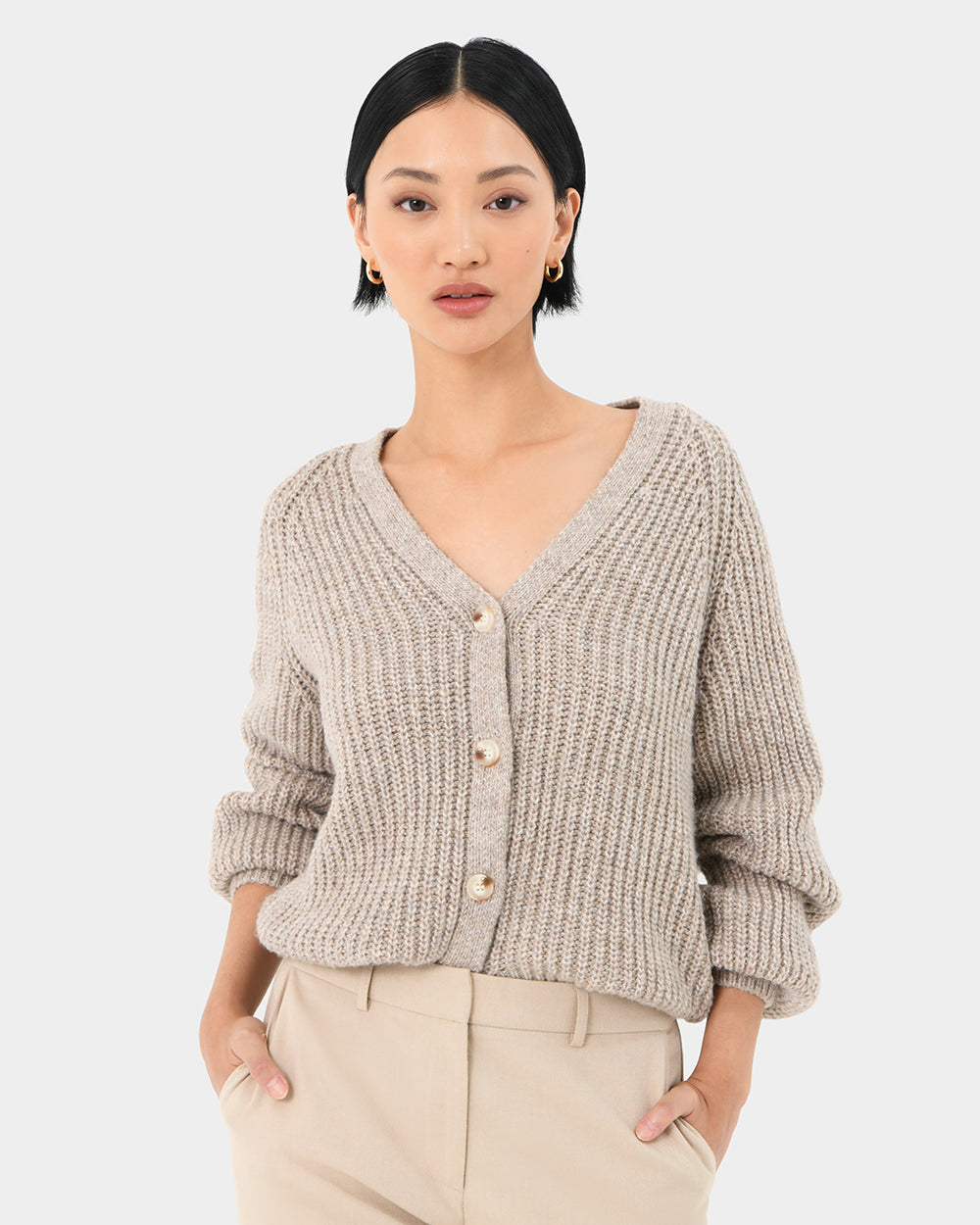 Dream Buttoned Knit Cardigan