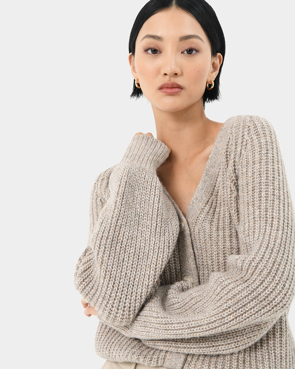 Dream Buttoned Knit Cardigan