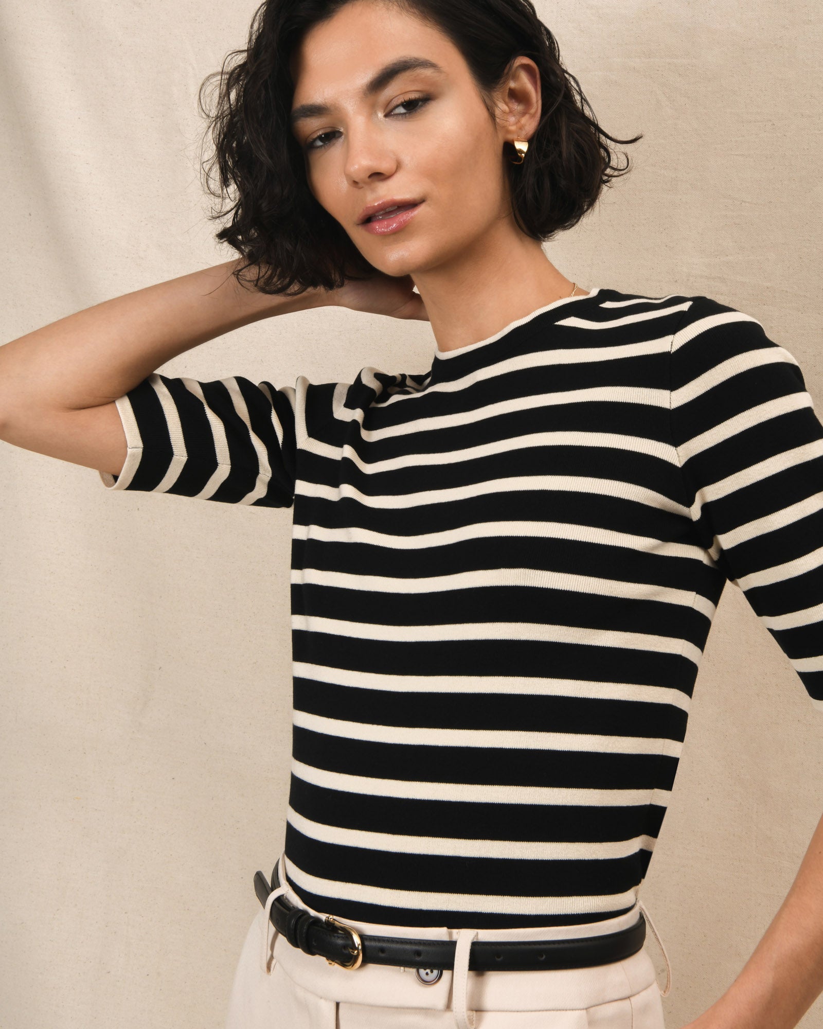 Gaia Stripe Knit Top
