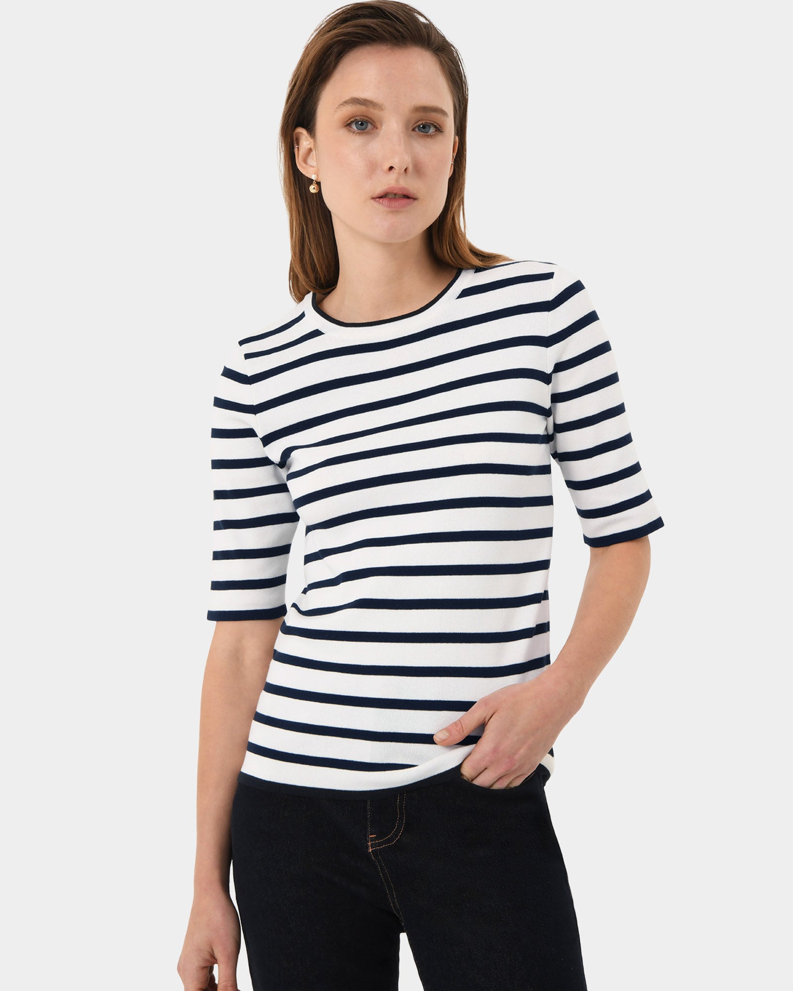 Gaia Stripe Knit Top