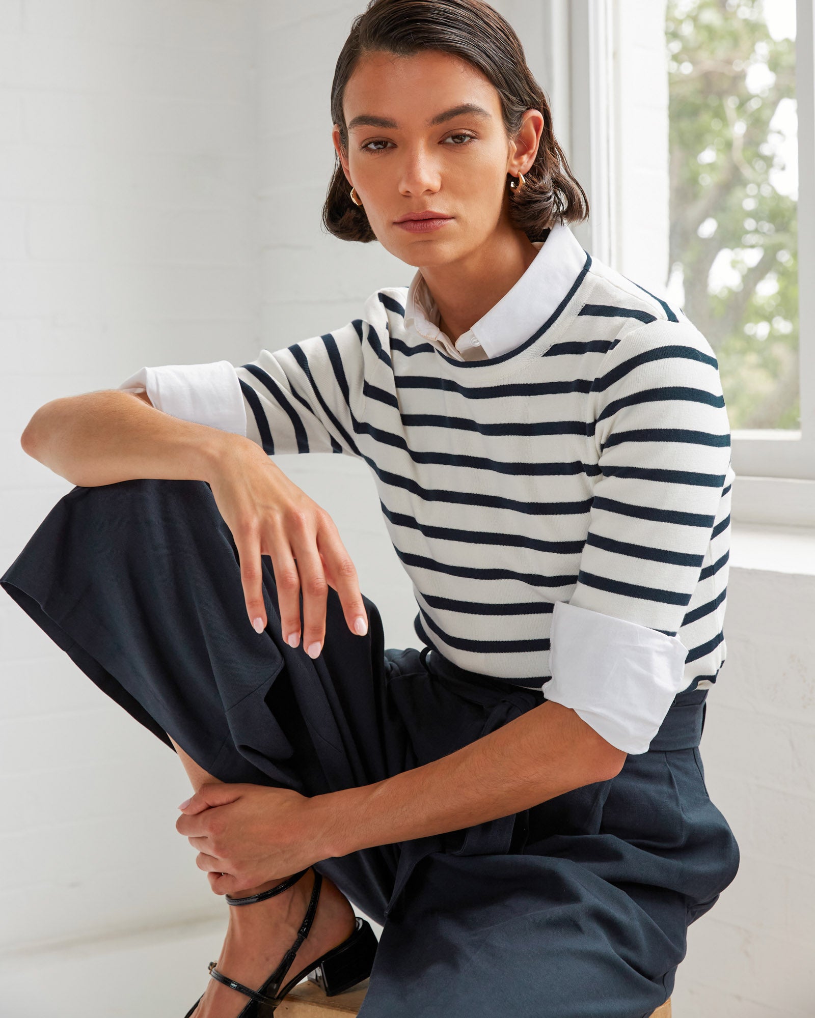 Gaia Stripe Knit Top