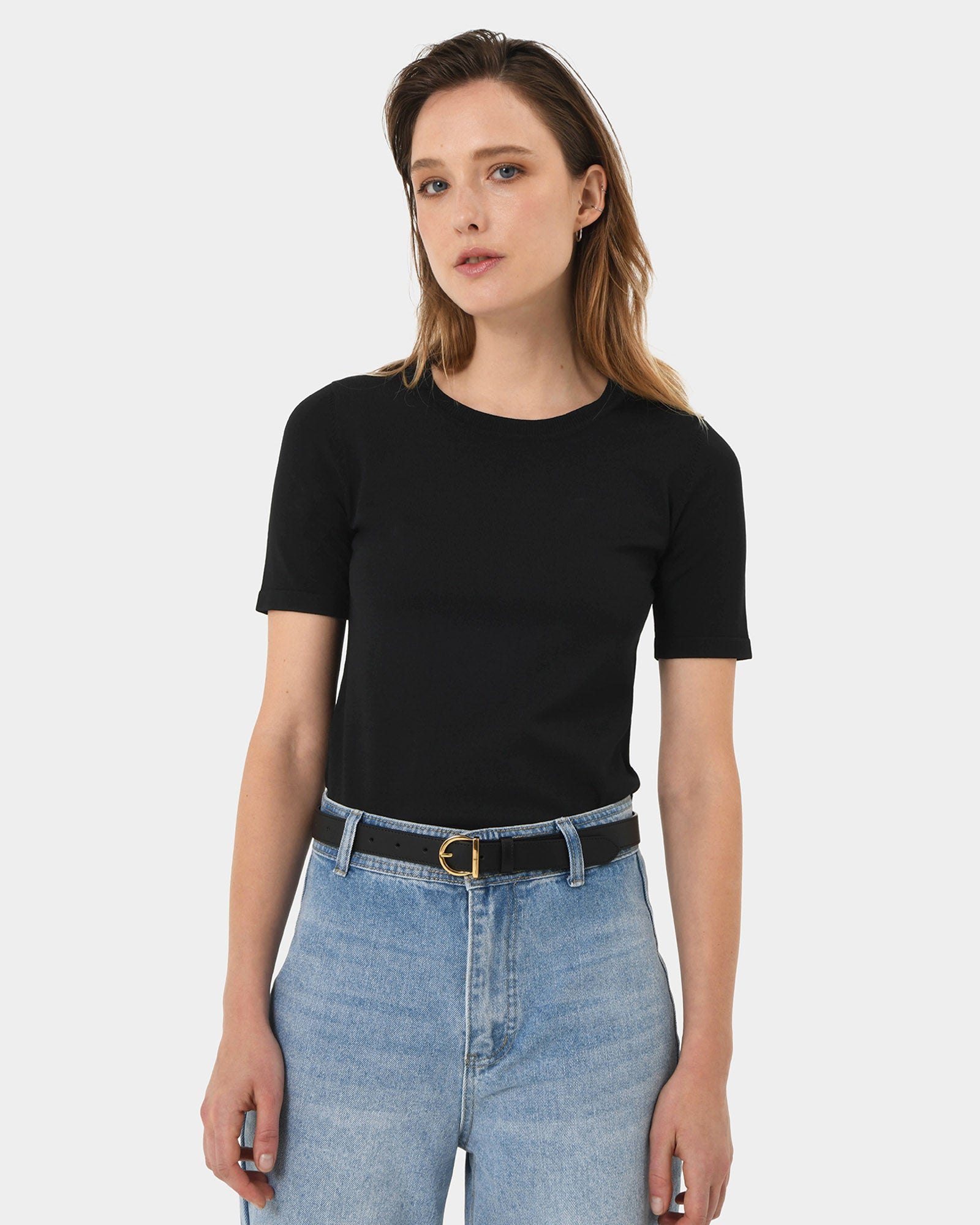 Cindy Short Sleeve Knit Top