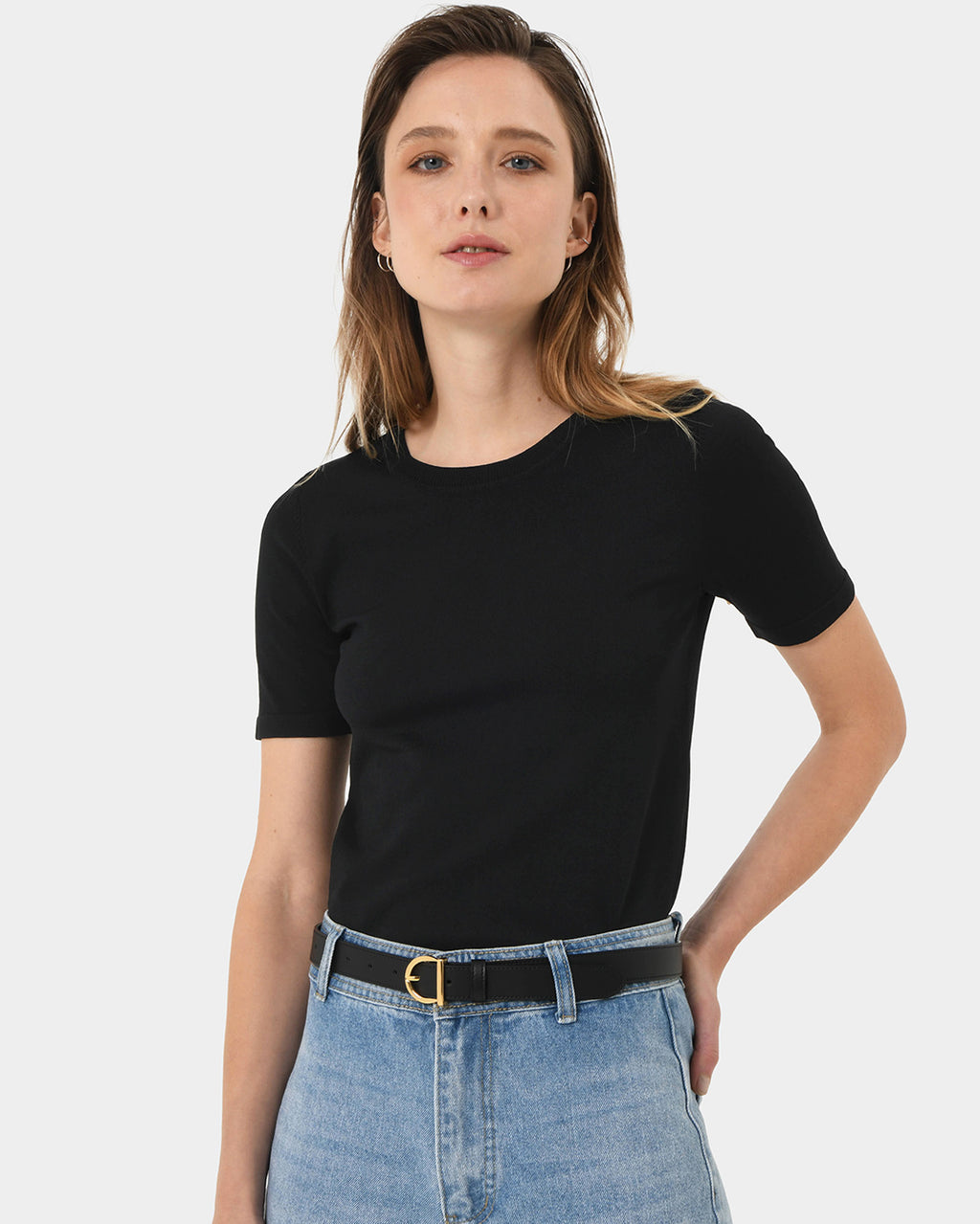 Cindy Short Sleeve Knit Top